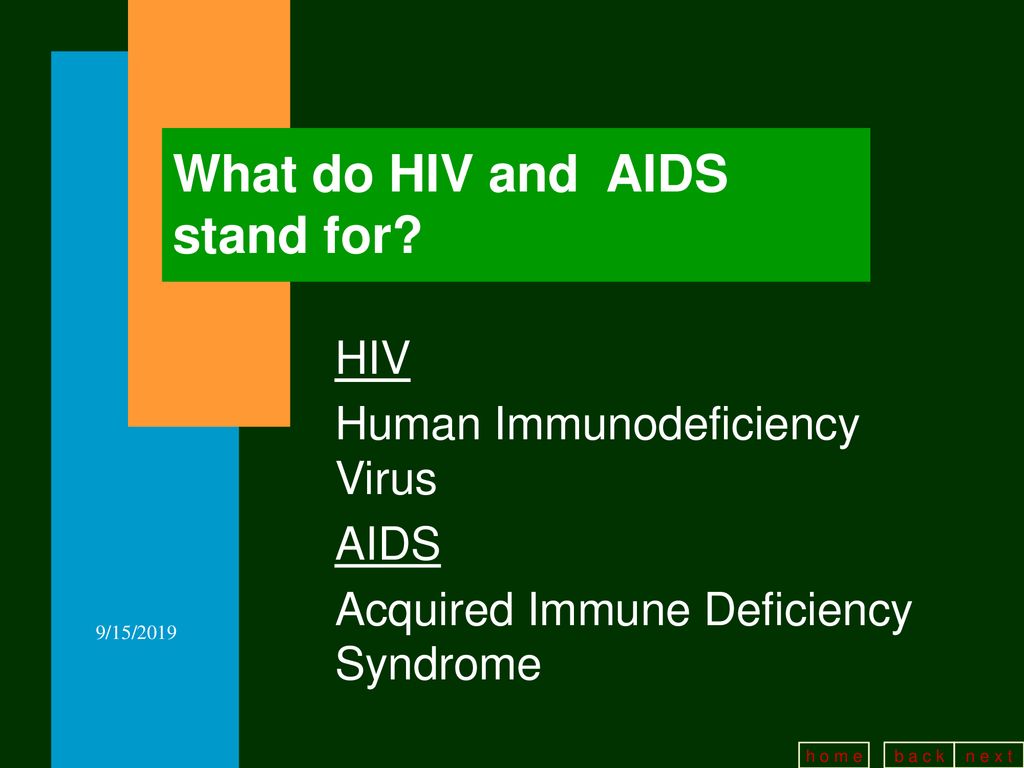 What do hiv and aids stand for ppt download