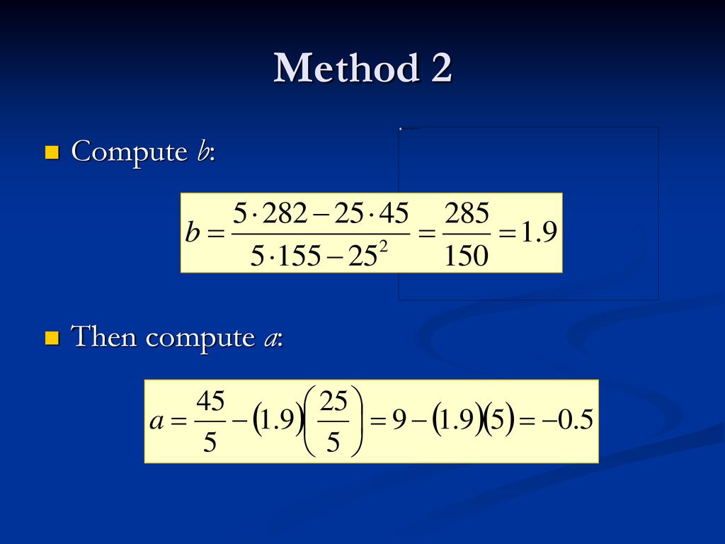 calculating-the-least-squares-regression-line-ppt-download