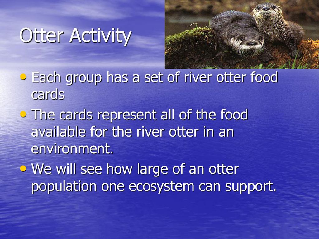 What factors affect the survival of river otters Biology Diagrams