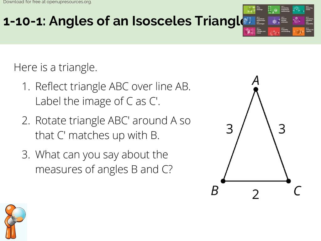 How to label a triangle abc
