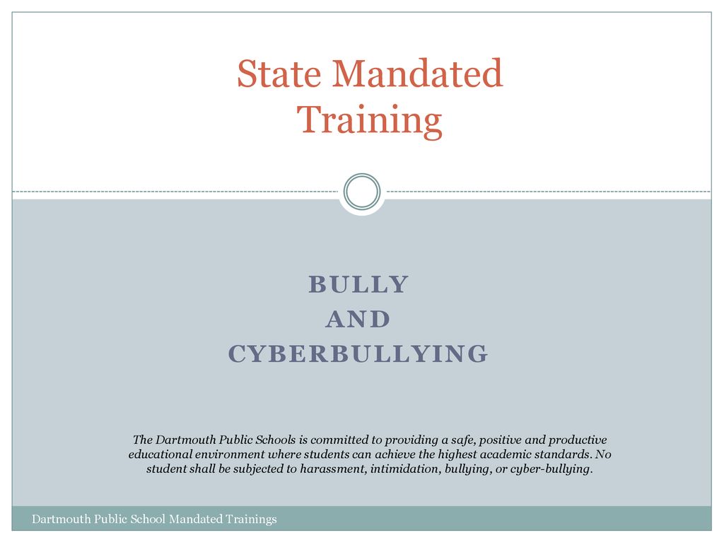 State Mandated Annual Trainings - ppt download