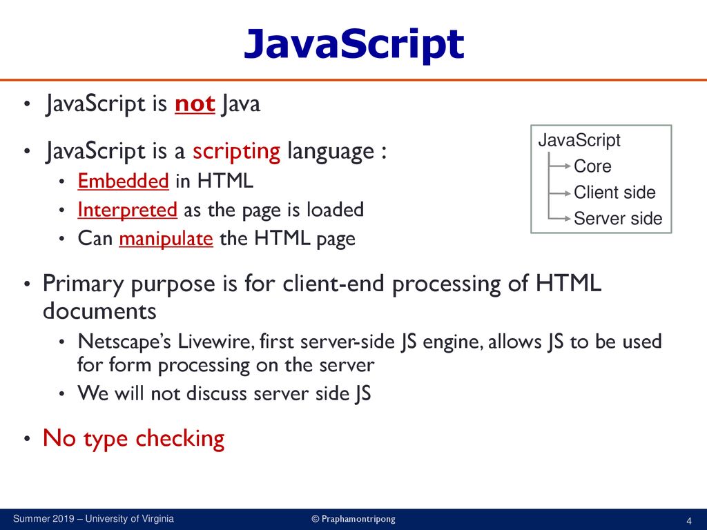 JavaScript CS 4640 Programming Languages for Web Applications - ppt ...