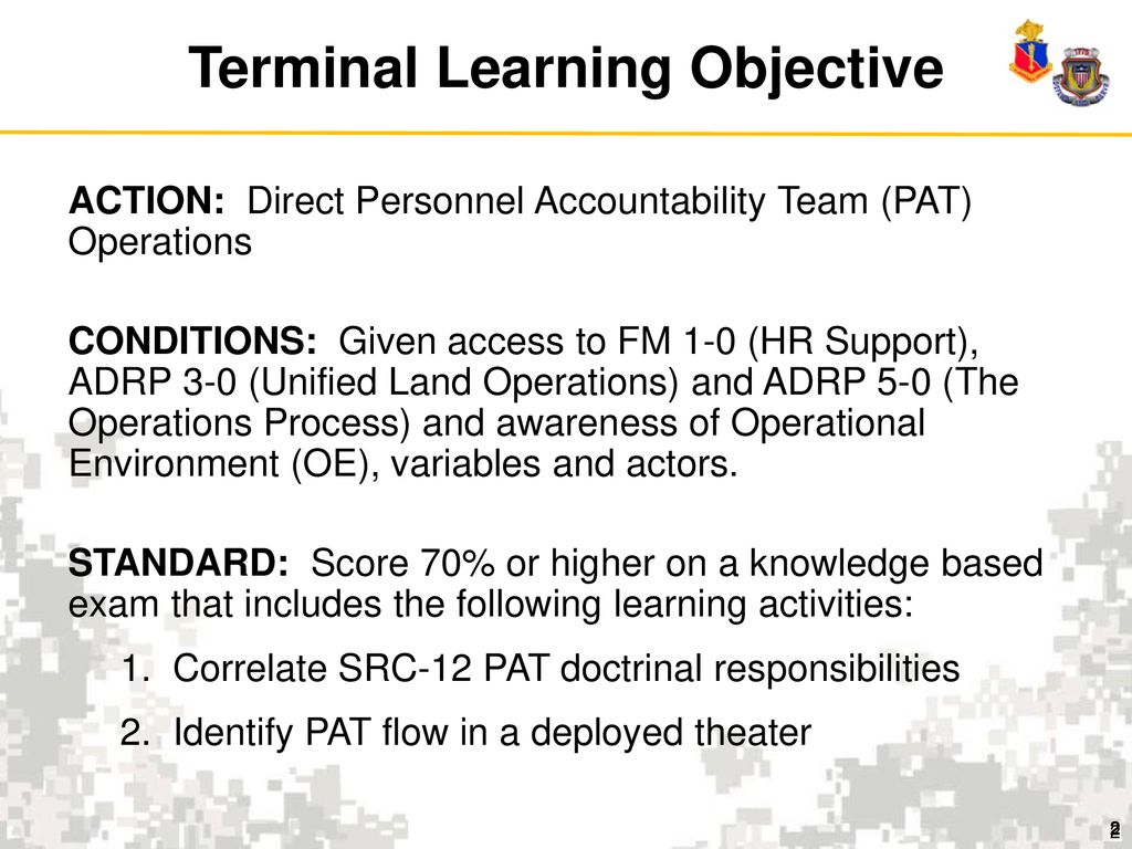 Direct Personnel Accountability Team (PAT) Operations - ppt download