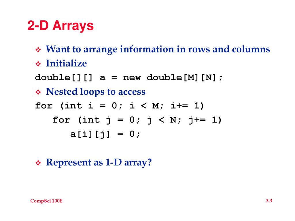 Java Basics – Arrays Should be a very familiar idea - ppt download