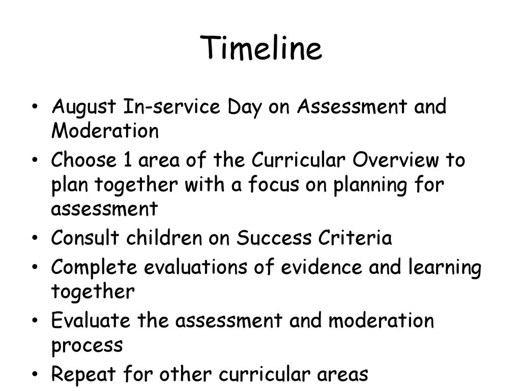 Assessment and Moderation in St. Columba’s Primary - ppt download