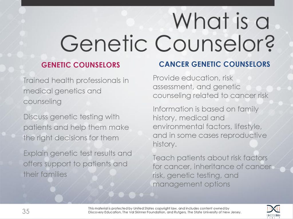 cancer genetic counselor new jersey)