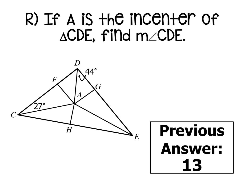 N) If P is the circumcenter of ABC, find BC. - ppt download With Centers Of Triangles Worksheet