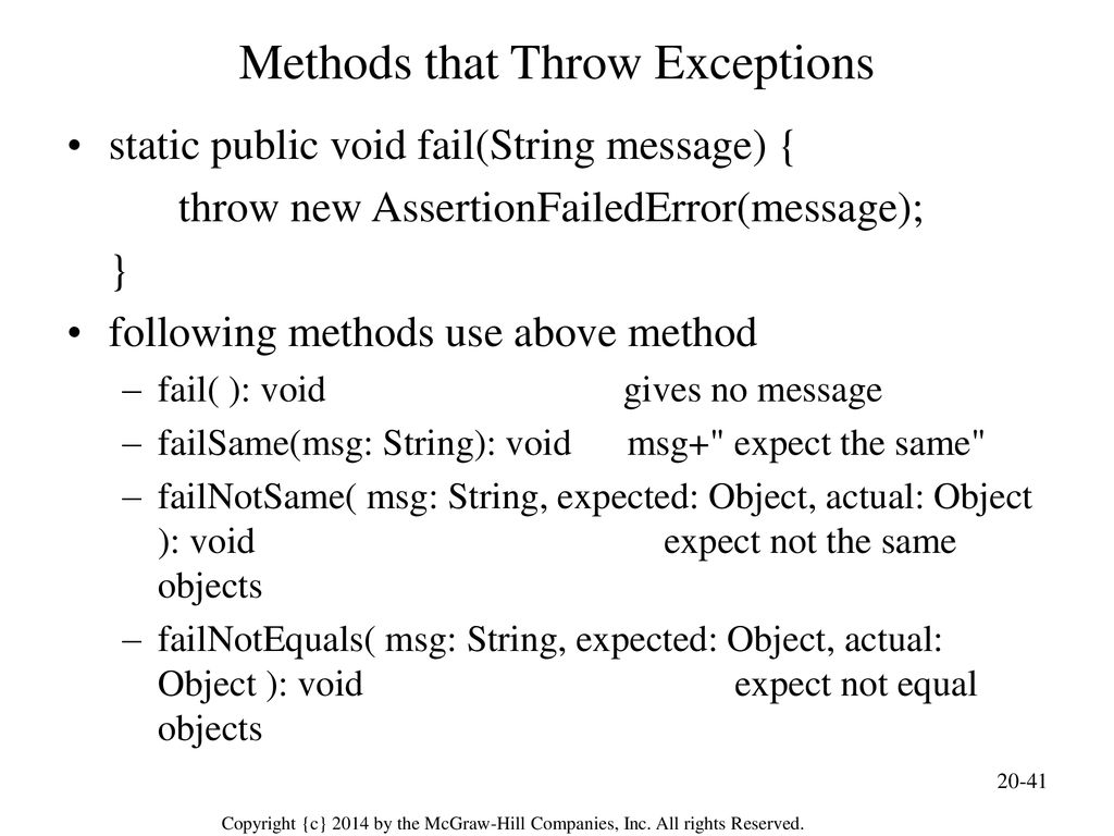 How To Throw Exception From Void Method In Junit at Vera Tami blog