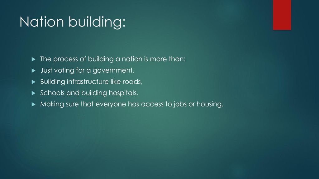 Unit 21 Constitutional rights and responsibilities Nation Building