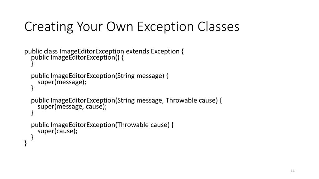 Exceptions and Exception Handling - ppt download