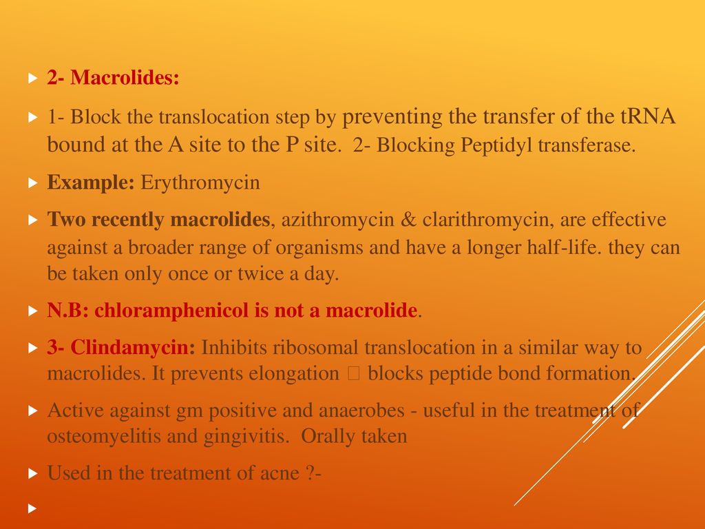 ANTIBIOTICS They are divided into four categories based on their ...