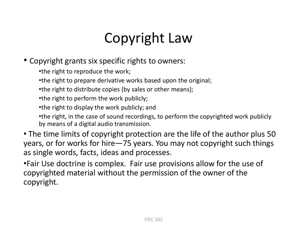 Who owns the Bits? Digital copyright issues are continually evolving ...