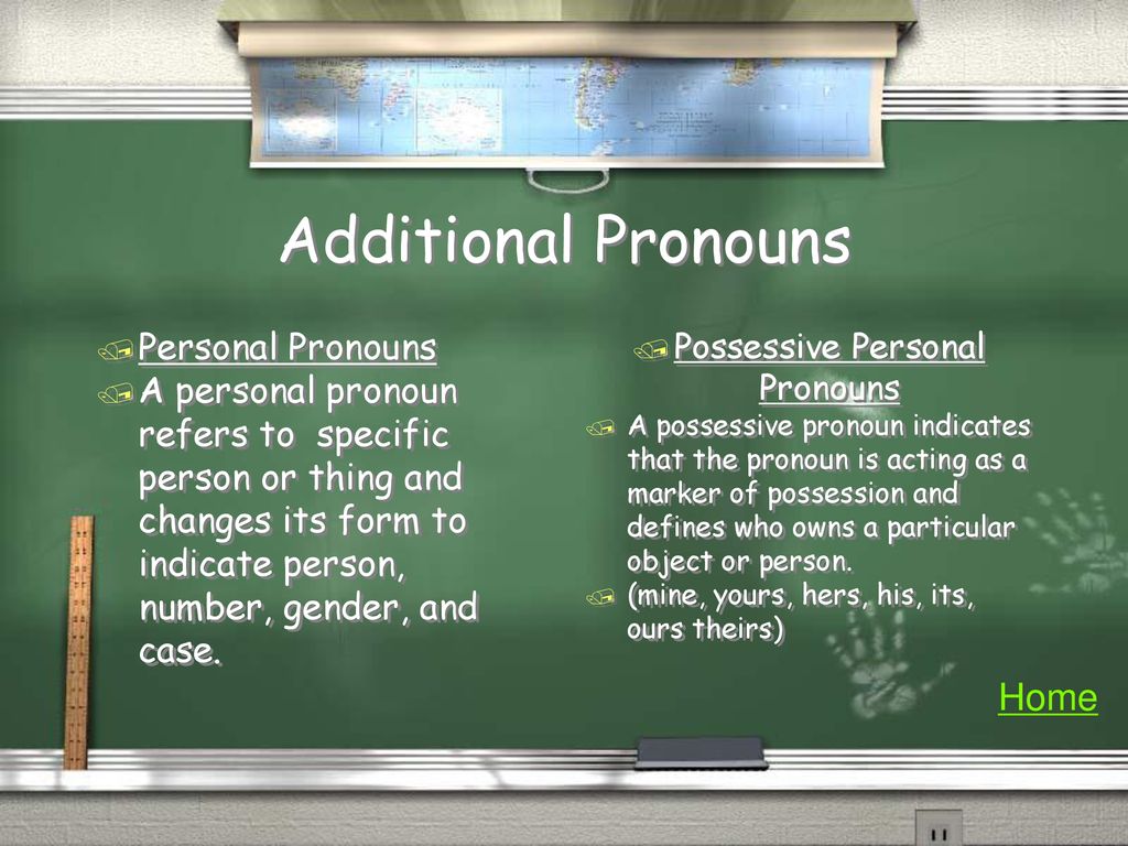 Possessive Personal Pronouns