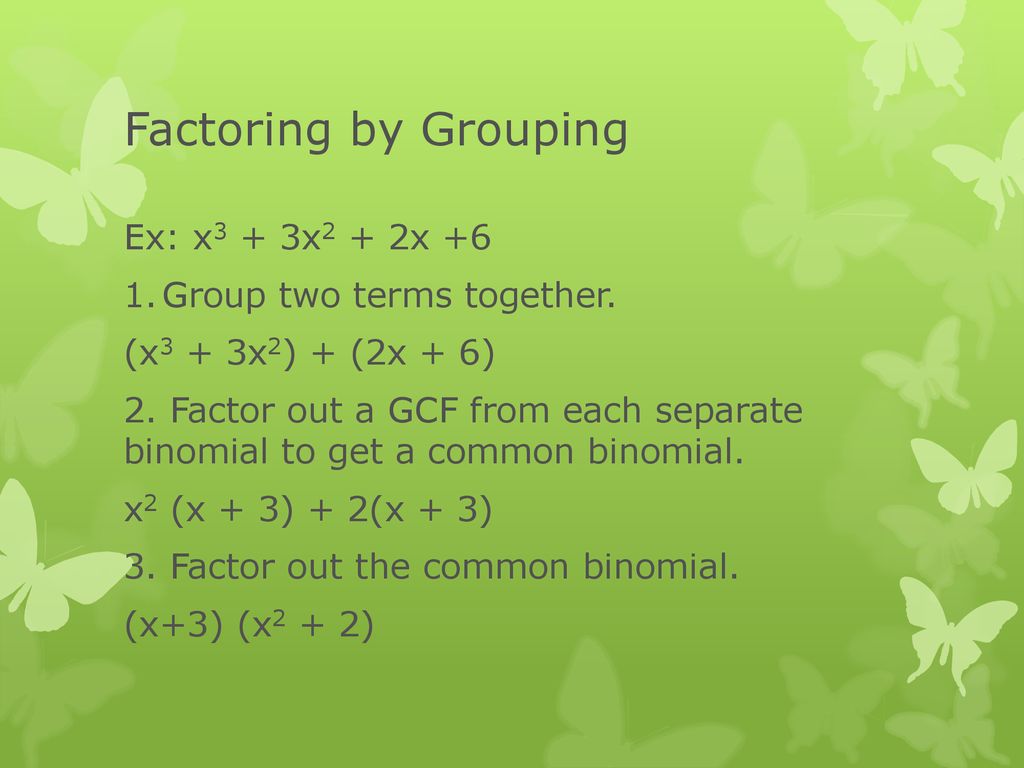 Factoring Polynomials Ppt Download factoring-polynomials-ppt-download