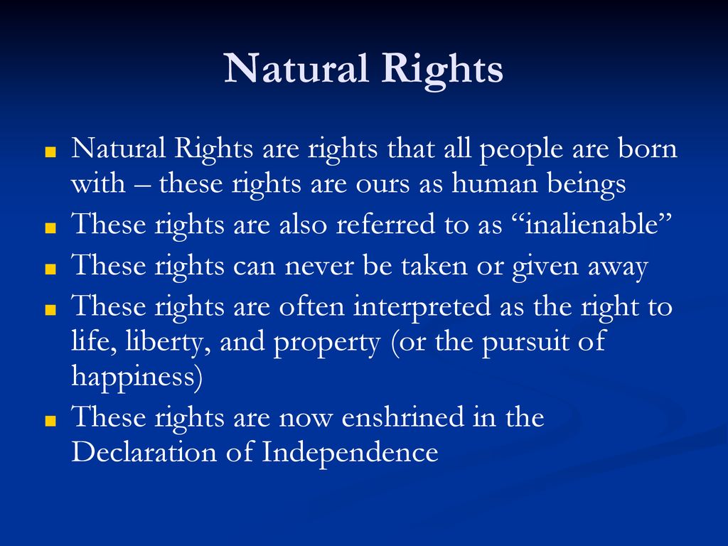 Natural Rights John Locke’s Legacy. ppt download
