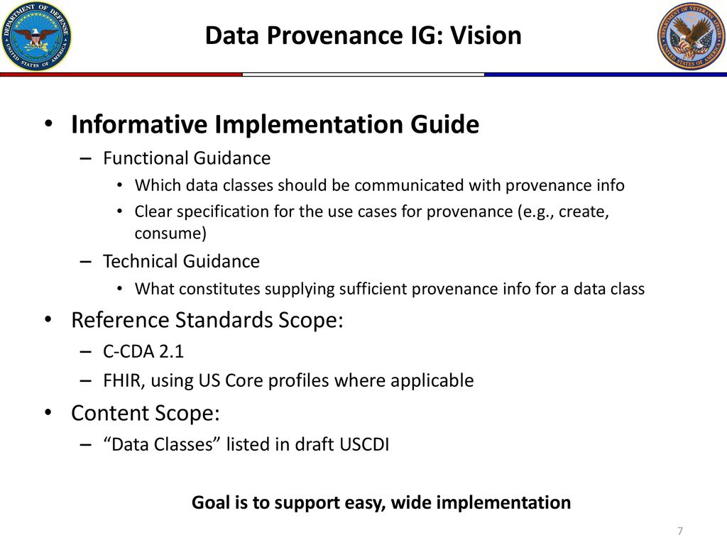 US Core Data for Interoperability (USCDI): Data Provenance IG - ppt ...