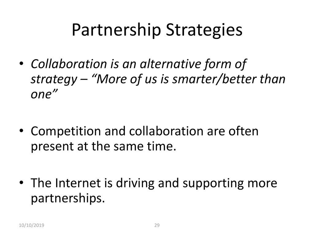 Partnership Strategies