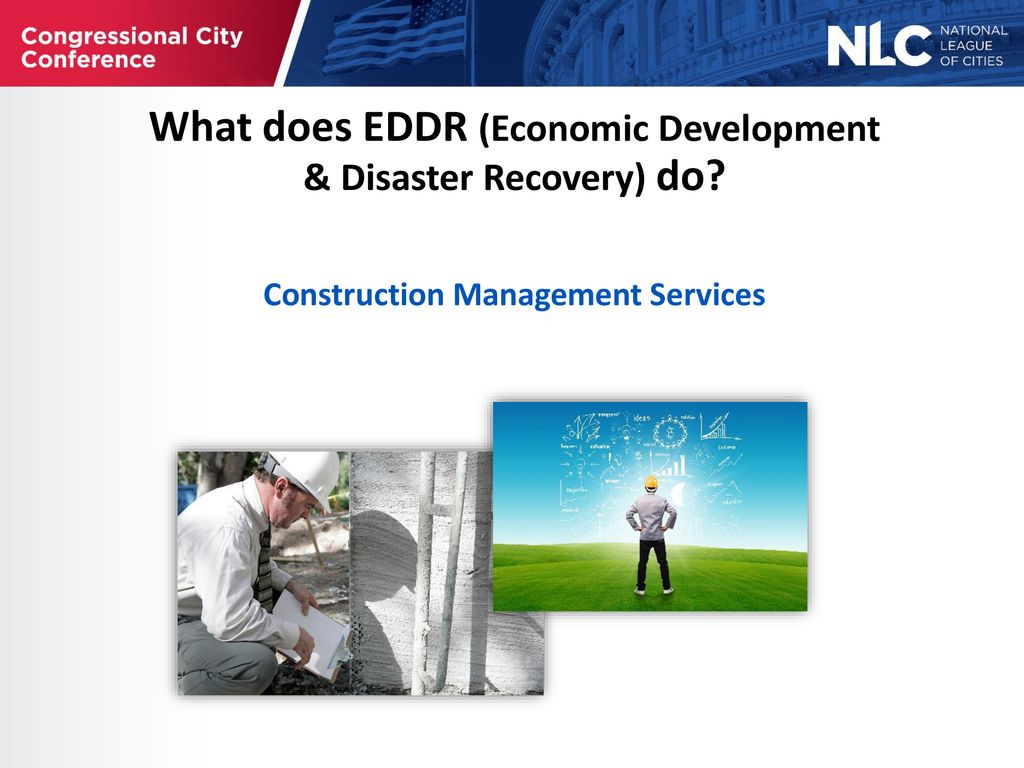 What does EDDR (Economic Development & Disaster Recovery) do
