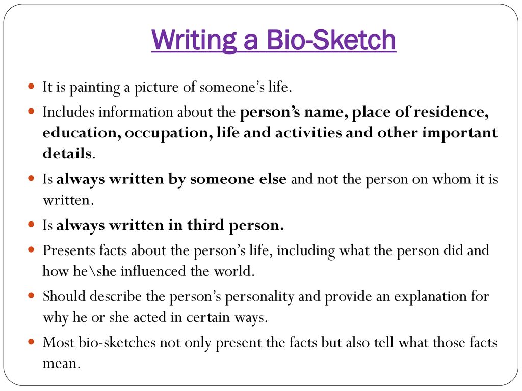 Bio Sketch Biographical Sketch Ppt Download bio-sketch-biographical-sketch-ppt-download