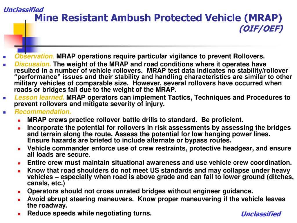 Mine Resistant Ambush Protected Vehicle (MRAP) (OIF/OEF) - ppt download