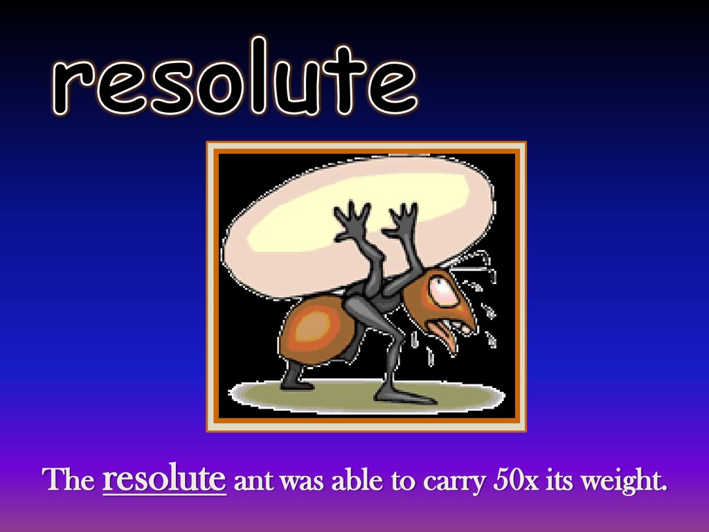 Resolute: adjective definition: determined in purpose or opinion. - ppt