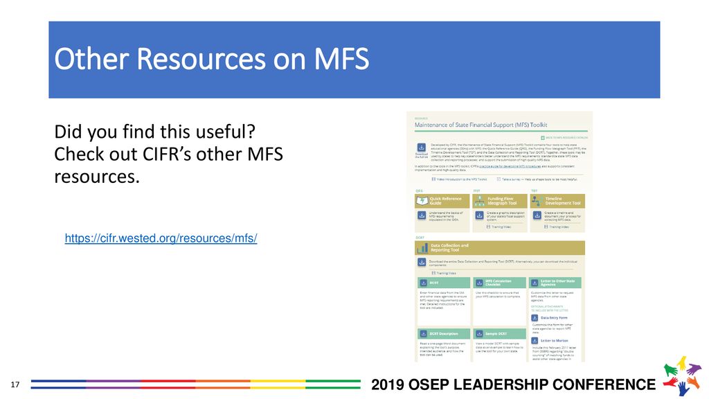 Other Resources on MFS Did you find this useful. Check out CIFR’s other MFS resources.