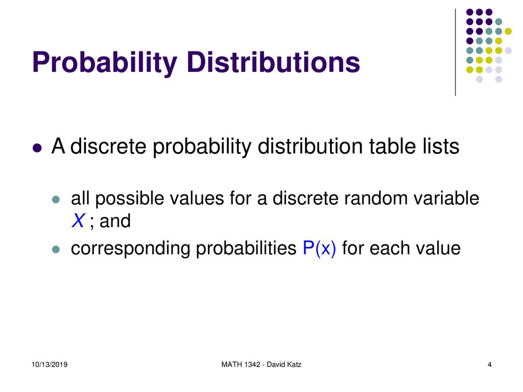 Discrete Probability Distributions - ppt download