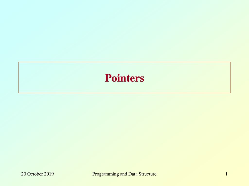 Programming and Data Structure - ppt download