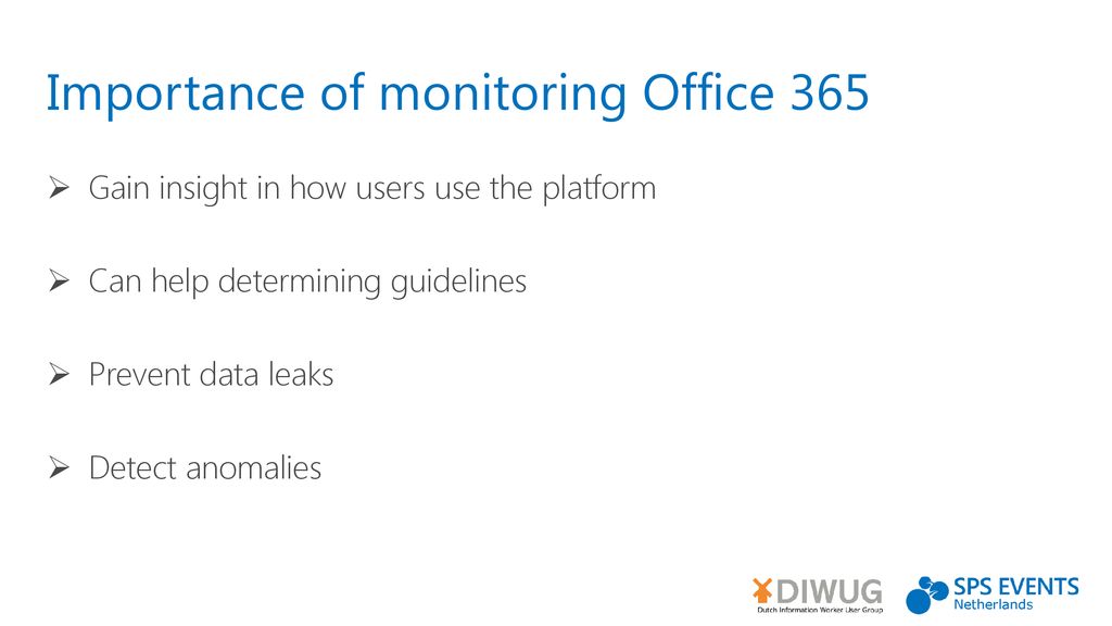 Importance of monitoring Office 365