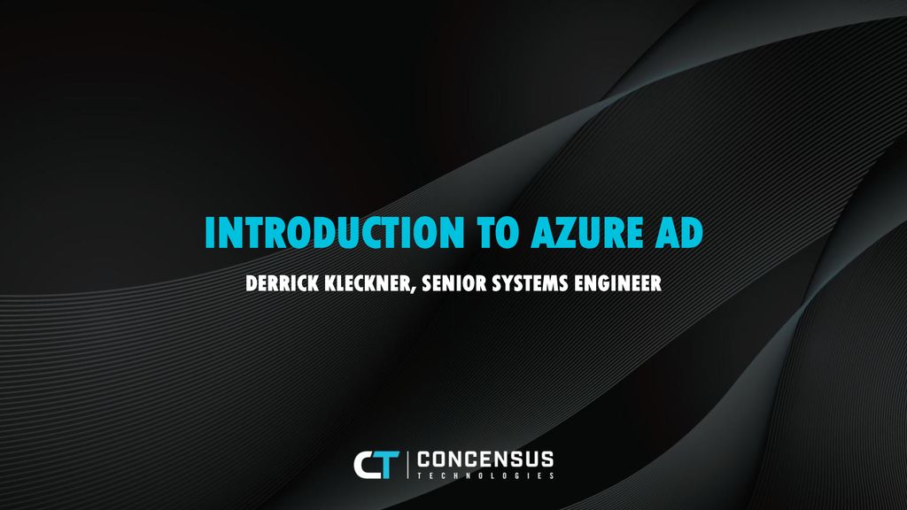 INTRODUCTION TO AZURE AD