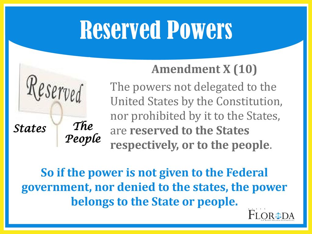 The relationship between federal and state governments - ppt download