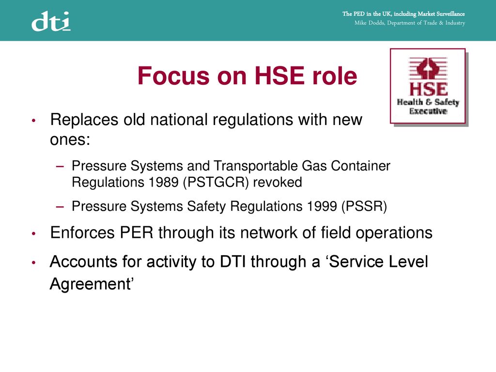 The PED In The UK Including Market Surveillance Ppt Download the-ped-in-the-uk-including-market-surveillance-ppt-download