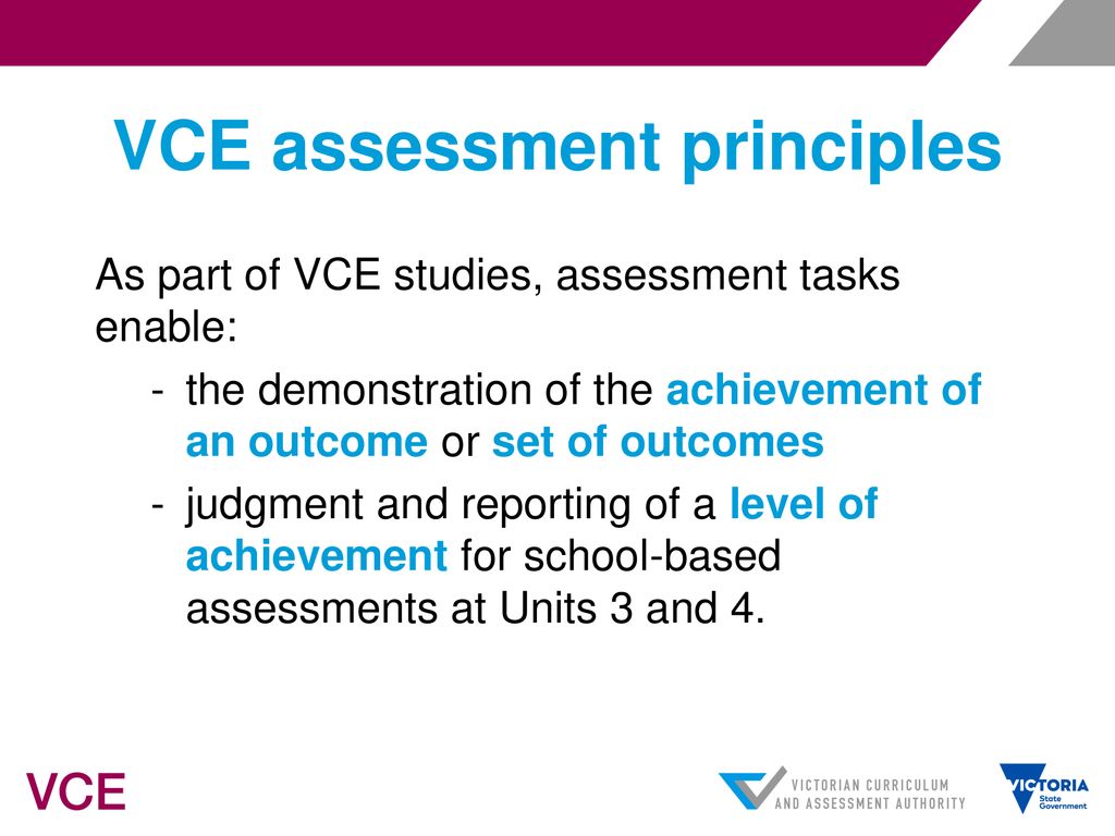 vce school assessed coursework