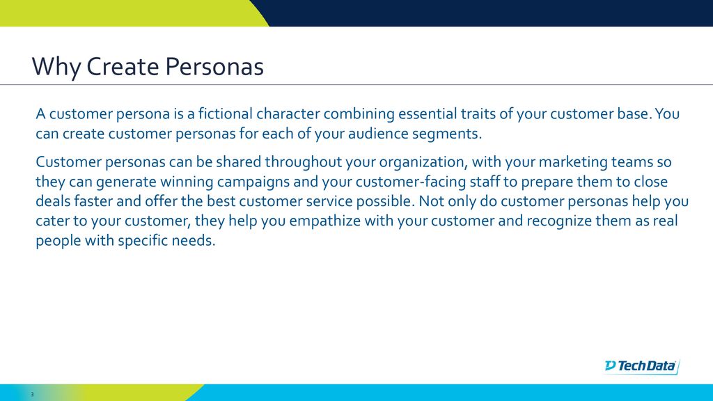 Why Create Personas