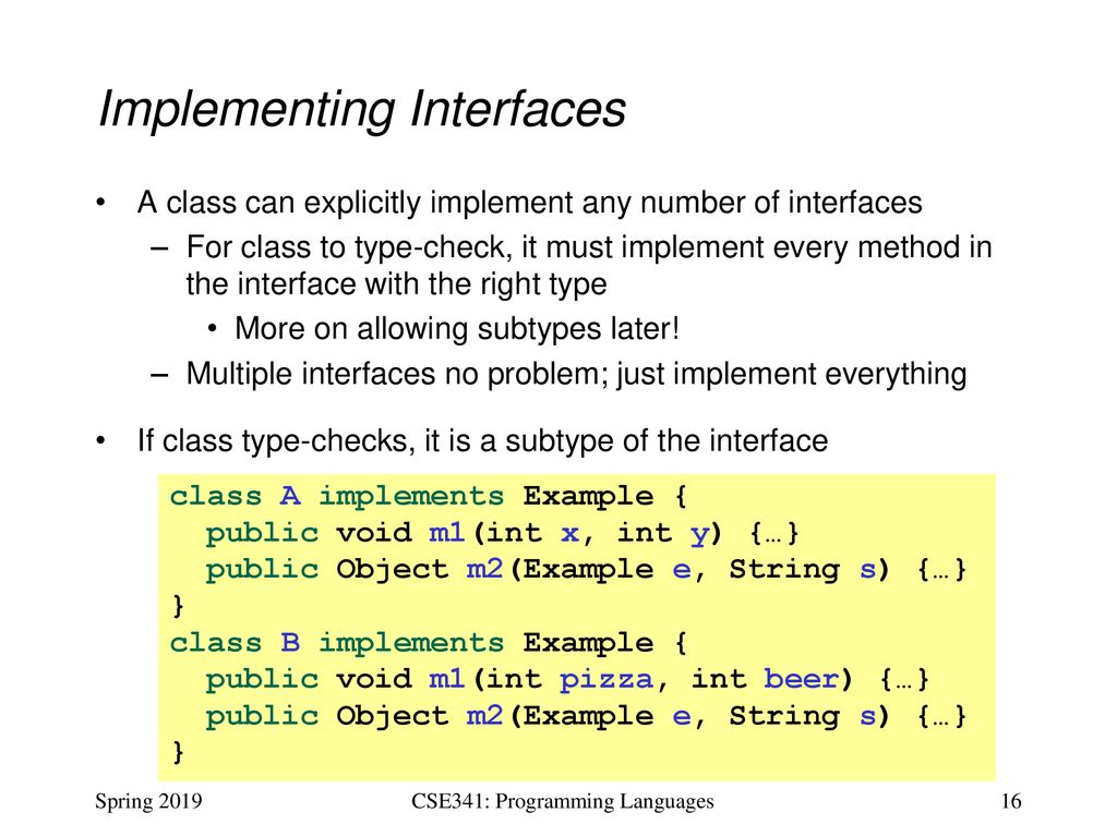 CSE341: Programming Languages Lecture 23 Multiple Inheritance, Mixins ...