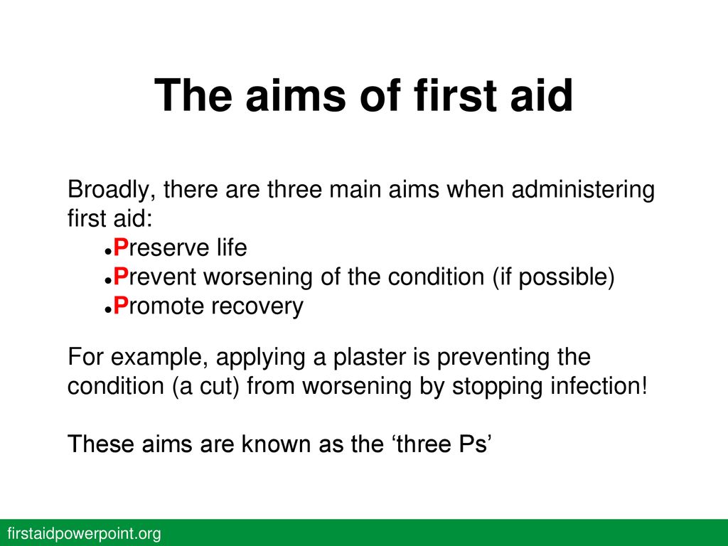 Introduction to first aid: the basics - ppt download