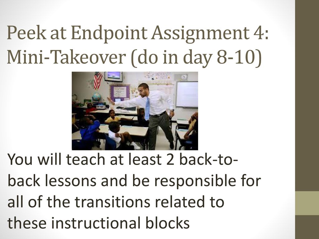 Peek at Endpoint Assignment 4: Mini-Takeover (do in day 8-10)