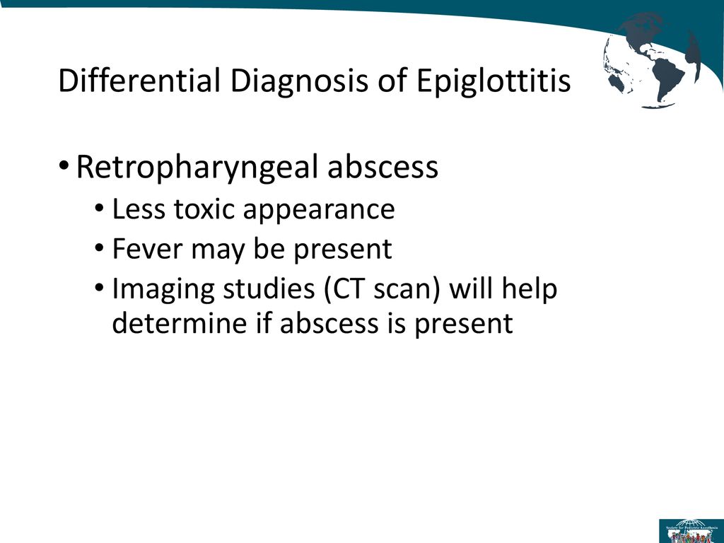 Differential Diagnosis of Epiglottitis