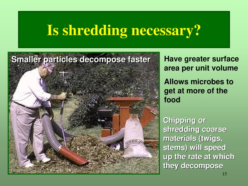 Is shredding necessary