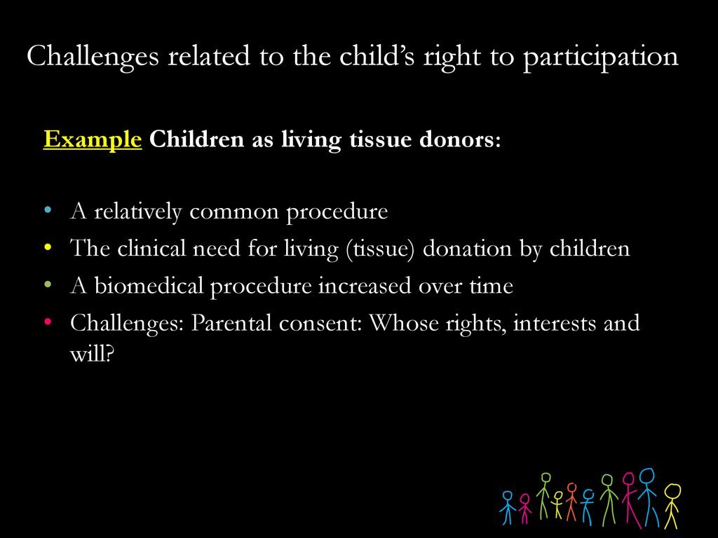 Challenges related to the child’s right to participation