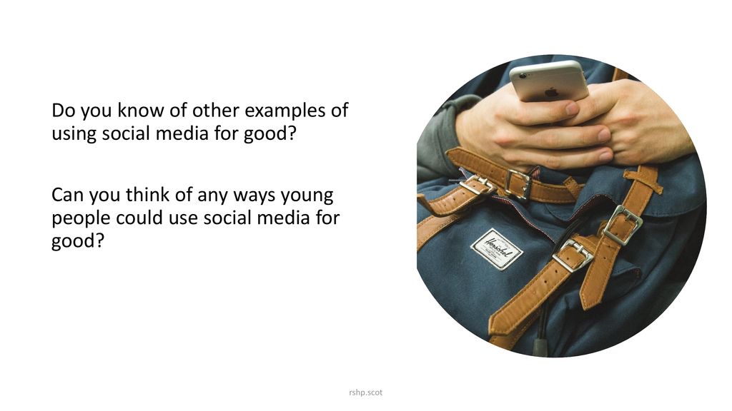 Do you know of other examples of using social media for good
