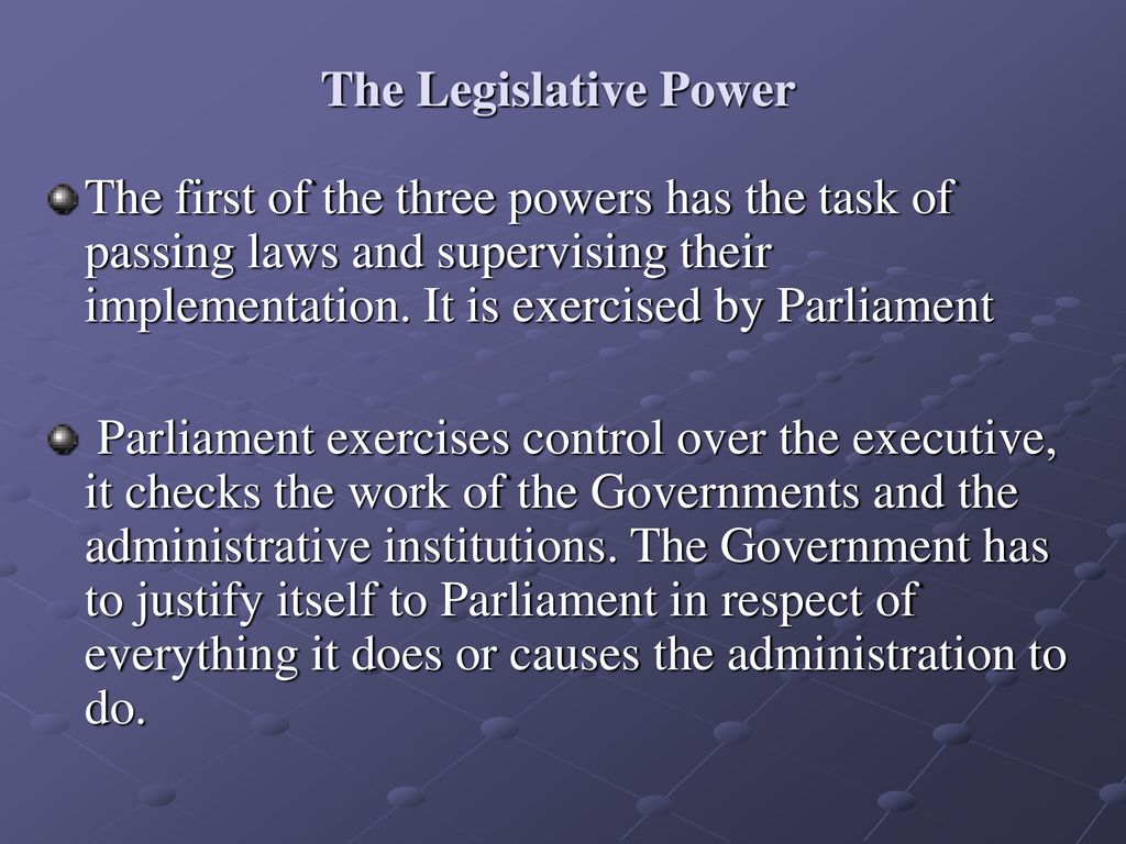 Separation of Powers (Balance of powers) ppt download
