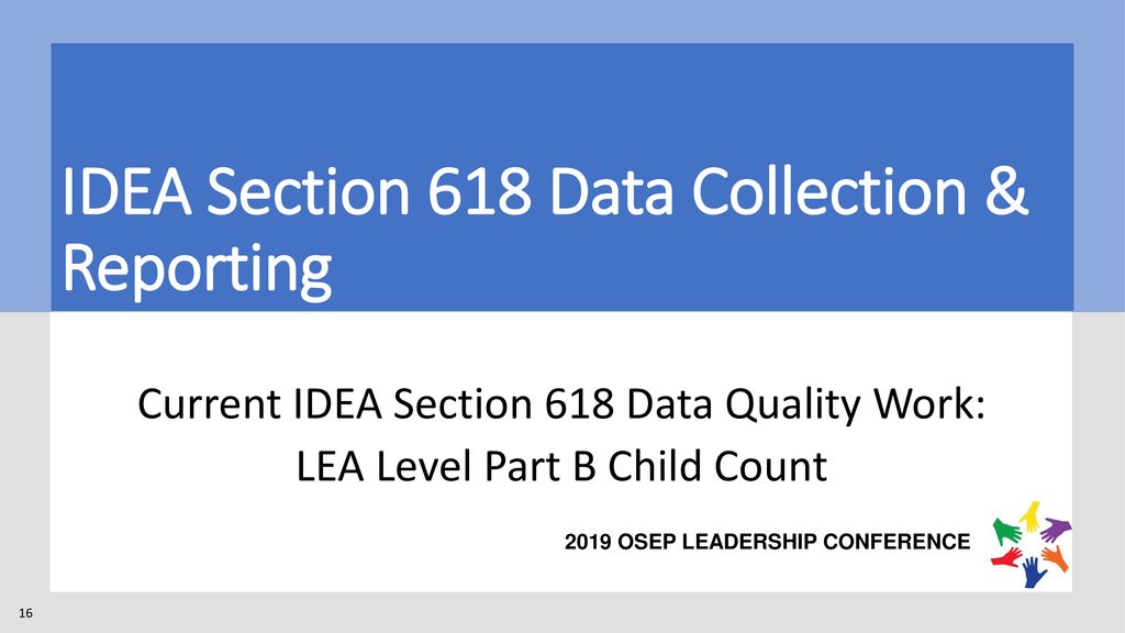 News You Can Use Updates On IDEA Section 618 Data - Ppt Download