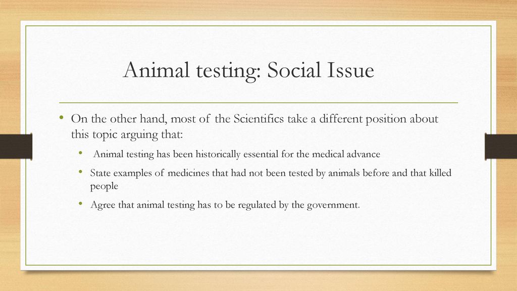 Should animal testing be banned? - ppt download