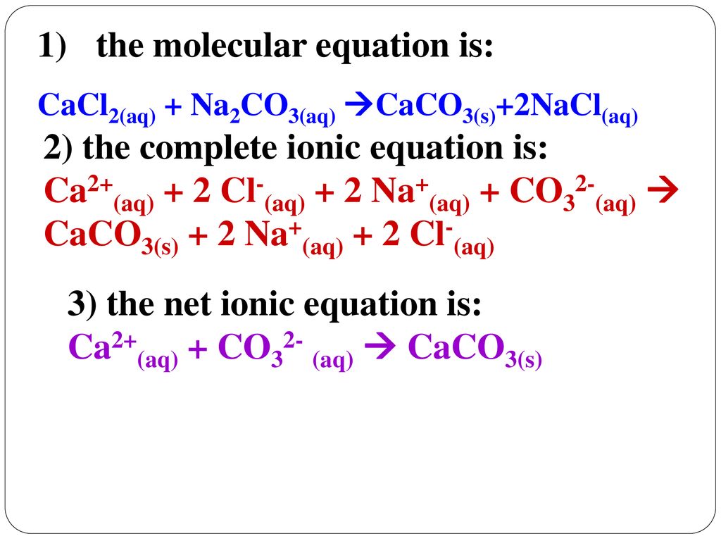 Ch (Net Ionic Equations) - ppt download