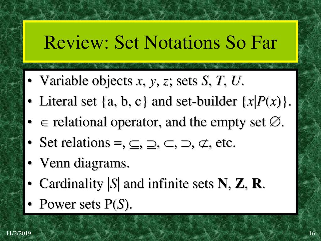 Module 3 The Theory Of Sets Ppt Download