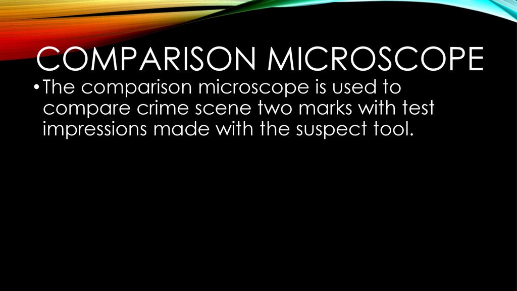 Comparison microscope