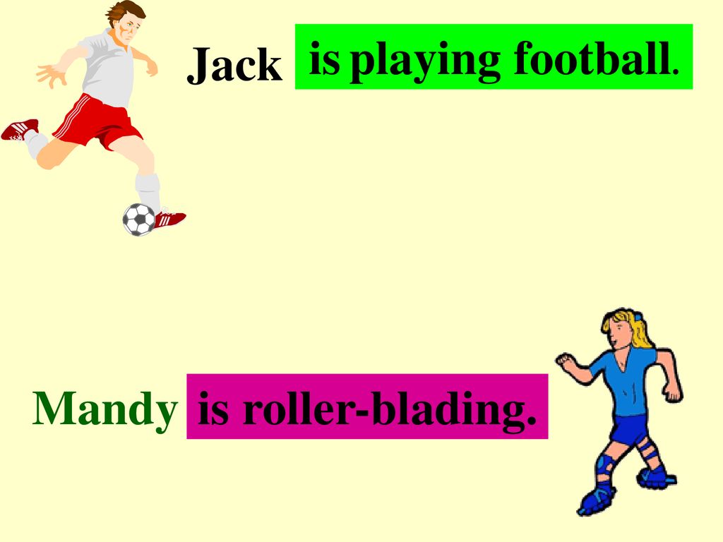 He play football present simple. Джек Менди.
