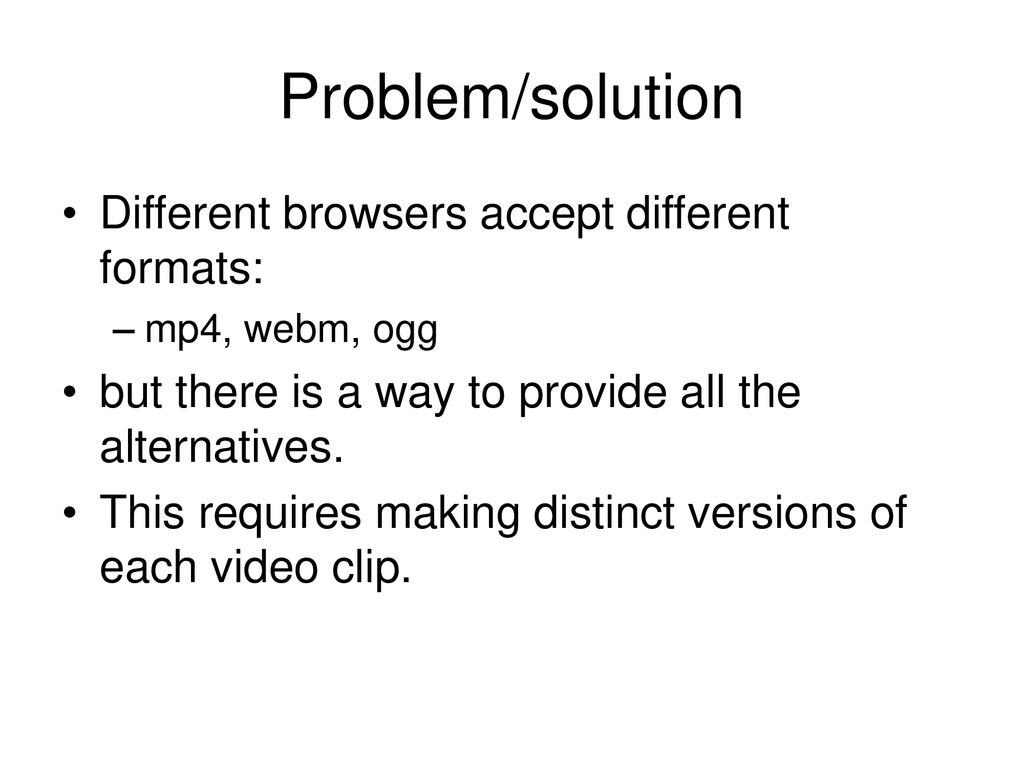 Show your animation project. HTML5 video. Miro. ppt download