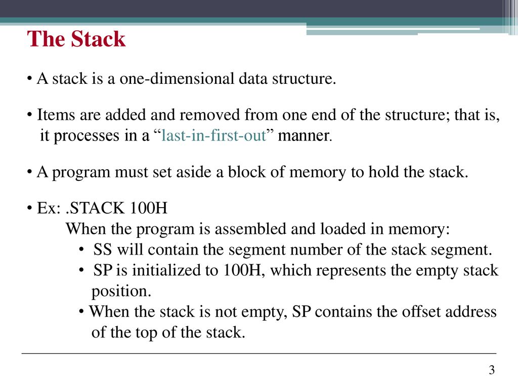 (The Stack and Procedures) - ppt download